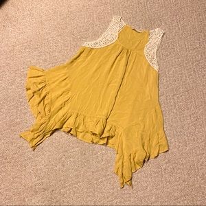 Mustard flowy top